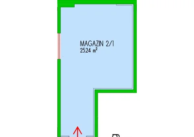 Magazin 2/1 - 25,24 m²