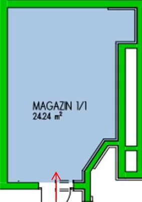 Magazin 1/1 - 24,24m²