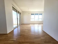 Blick aus Vorraum ins Wohnzimmer Top 1