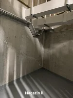 leeres Kellerabteil