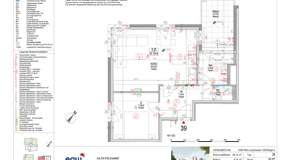 Vorschaubild des Objekts „2-Zimmer-Wohnung mit Balkon, Top 39“