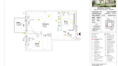Vorschaubild des Objekts „2-Zimmer-Wohnung mit Balkon, Top 16“