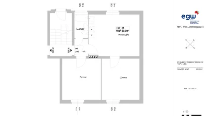 Vorschaubild des Objekts „3-Zimmer-Wohnung, Top 31“