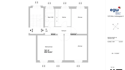 Vorschaubild des Objekts „3-Zimmer-Wohnung, Top 87“