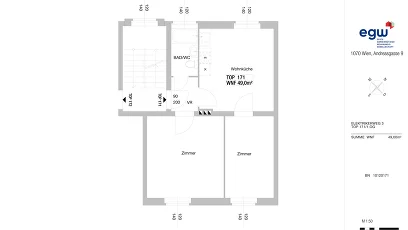 Vorschaubild des Objekts „3-Zimmer-Wohnung, Top 171“