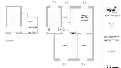 Vorschaubild des Objekts „3-Zimmer-Wohnung, Top 203“