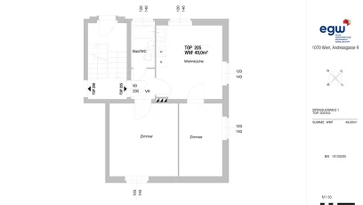 Vorschaubild des Objekts „3-Zimmer-Wohnung, Top 205“