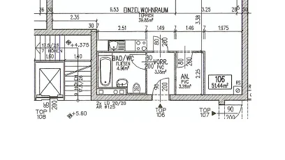 Vorschaubild des Objekts „1-Zimmer-Wohnung, Top 6“