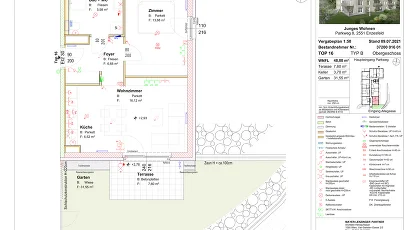 Vorschaubild des Objekts „2-Zimmer-Wohnung mit Terrasse und Garten, Top 16“