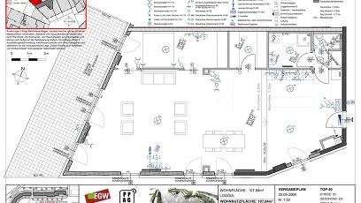 Vorschaubild des Objekts „2-Zimmer-Wohnung mit Terrasse, Top 40“