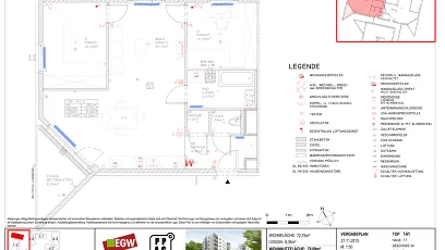 Vorschaubild des Objekts „3-Zimmer-Wohnung mit Loggia, Top 141“