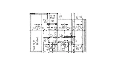 Vorschaubild des Objekts „3-Zimmer-Wohnung mit Loggia, Top 45“