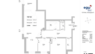 Vorschaubild des Objekts „2-Zimmer-Wohnung mit Loggia, Top 501“