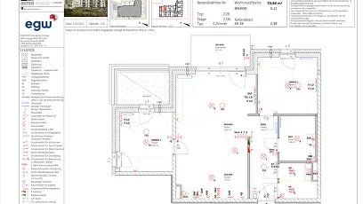 Vorschaubild des Objekts „3-Zimmer-Wohnung mit Balkon, Top 28“