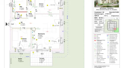 Vorschaubild des Objekts „3-Zimmer-Wohnung mit Terrasse und Garten, Top 7“