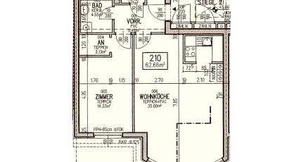 Vorschaubild des Objekts „2-Zimmer-Wohnung, Top 210“