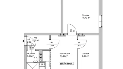 Vorschaubild des Objekts „3-Zimmer-Wohnung, Top 111“