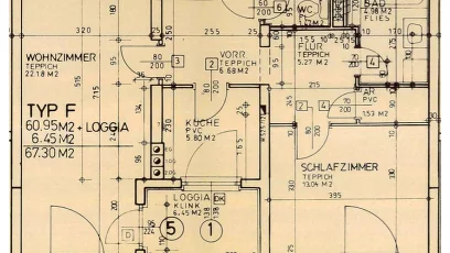 Vorschaubild des Objekts „2-Zimmer-Wohnung mit Loggia, Top 105“