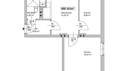 Vorschaubild des Objekts „3-Zimmer-Wohnung, Top 186“