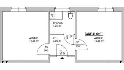 Vorschaubild des Objekts „2-Zimmer-Wohnung, Top 30“