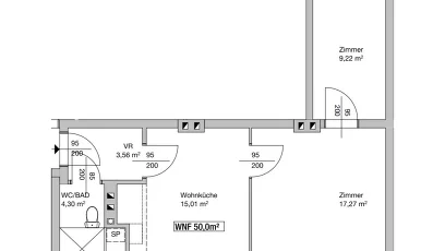 Vorschaubild des Objekts „3-Zimmer-Wohnung, Top 57“