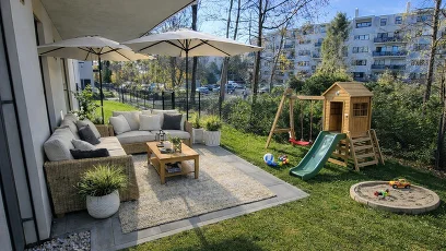 Vorschaubild des Objekts „ERSTBEZUG! 3-Zimmer-Wohnung mit Terrasse und Garten, Top 2“