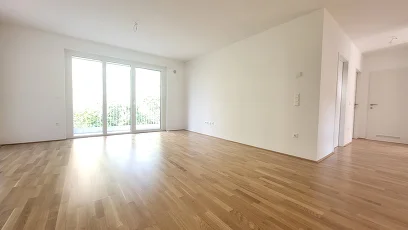 Vorschaubild des Objekts „ERSTBEZUG! 3-Zimmer-Wohnung mit Balkon, Top 10, mit Kaufoption“