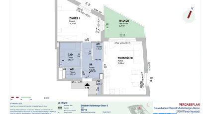 Vorschaubild des Objekts „2-Zimmer-Wohnung mit Balkon, Top 18“