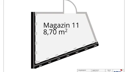 Vorschaubild des Objekts „8 m² Lager, Top M11“