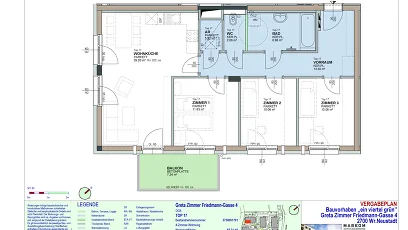 Vorschaubild des Objekts „4-Zimmer-Wohnung mit Balkon, Top 17“