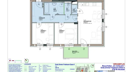 Vorschaubild des Objekts „3-Zimmer-Wohnung mit Balkon, Top 8“