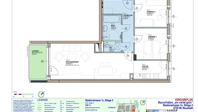 Vorschaubild des Objekts „3-Zimmer-Wohnung mit Loggia, Top 11“