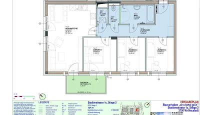 Vorschaubild des Objekts „4-Zimmer-Wohnung mit Balkon, Top 21“