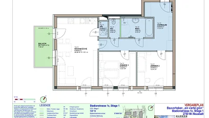 Vorschaubild des Objekts „3-Zimmer-Wohnung mit Balkon, Top 19“