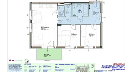 Vorschaubild des Objekts „3-Zimmer-Wohnung mit Balkon, Top 5“