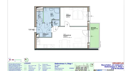 Vorschaubild des Objekts „2-Zimmer-Wohnung mit Balkon, Top 4“