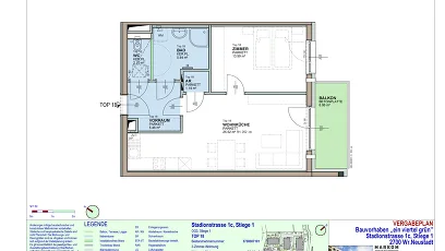 Vorschaubild des Objekts „2-Zimmer-Wohnung mit Balkon, Top 18“