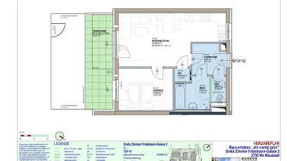 Vorschaubild des Objekts „2-Zimmer-Wohnung mit Terrasse, Top 2“