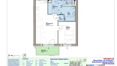 Vorschaubild des Objekts „2-Zimmer-Wohnung mit Balkon, Top 7“