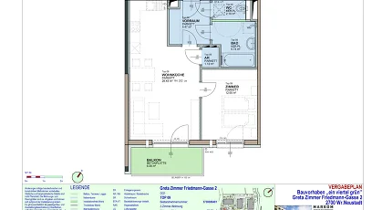 Vorschaubild des Objekts „2-Zimmer-Wohnung mit Balkon, Top 9“