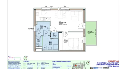 Vorschaubild des Objekts „2-Zimmer-Wohnung mit Balkon, Top 15“